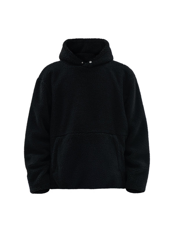 ordez hoodie merino wool sherpa black