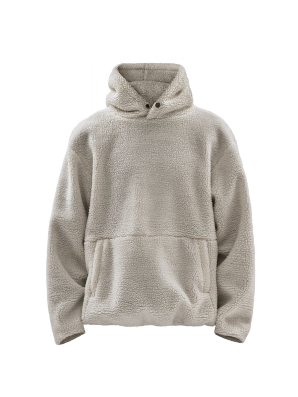 ordez hoodie merino wool sherpa off white