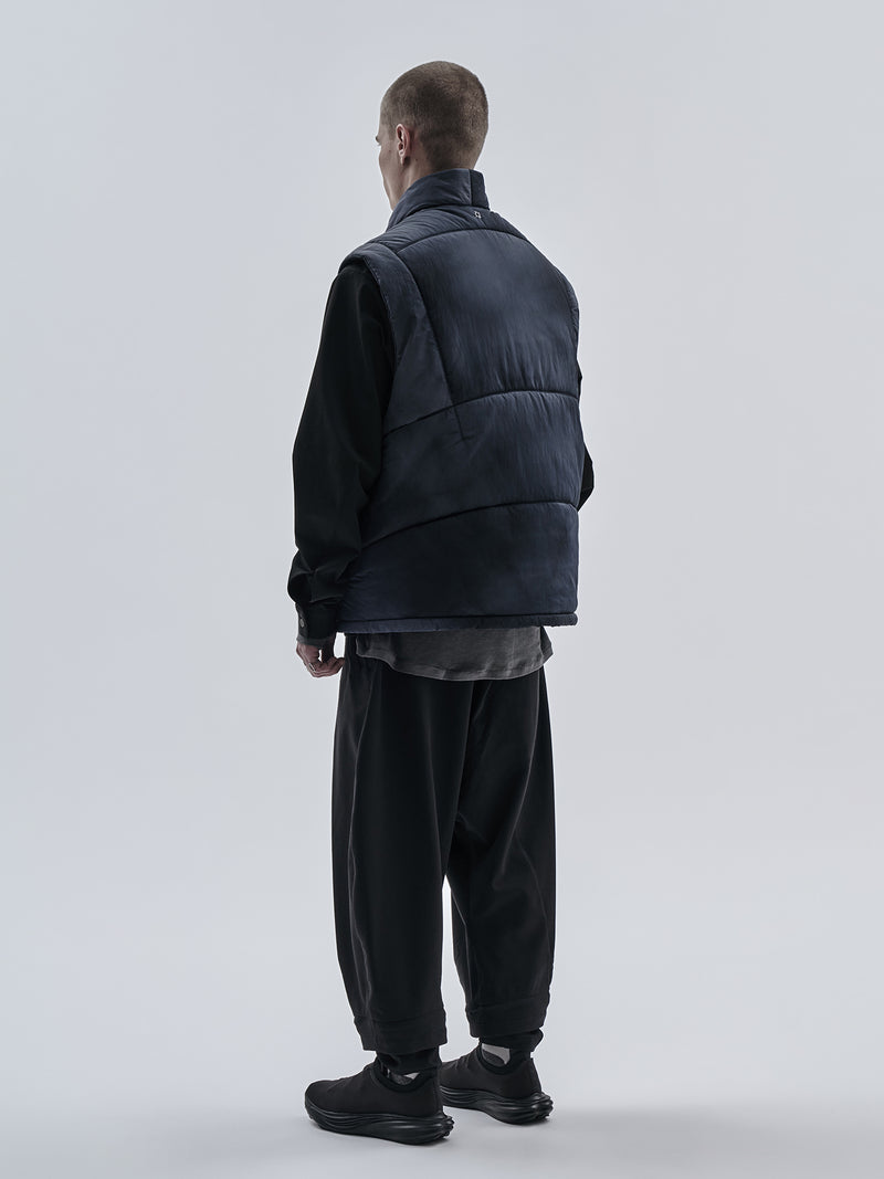 garun padded vest obsidian blue