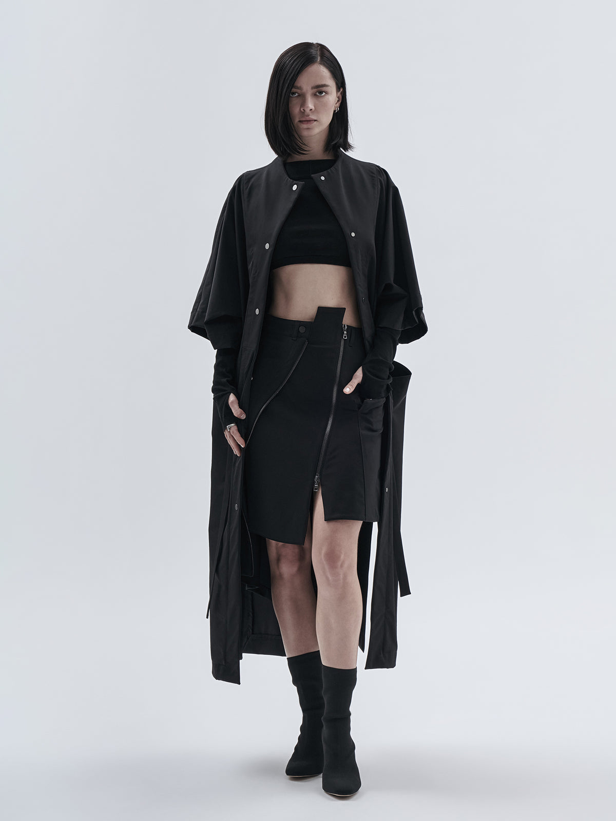 eztain skirt schoeller dryskin black