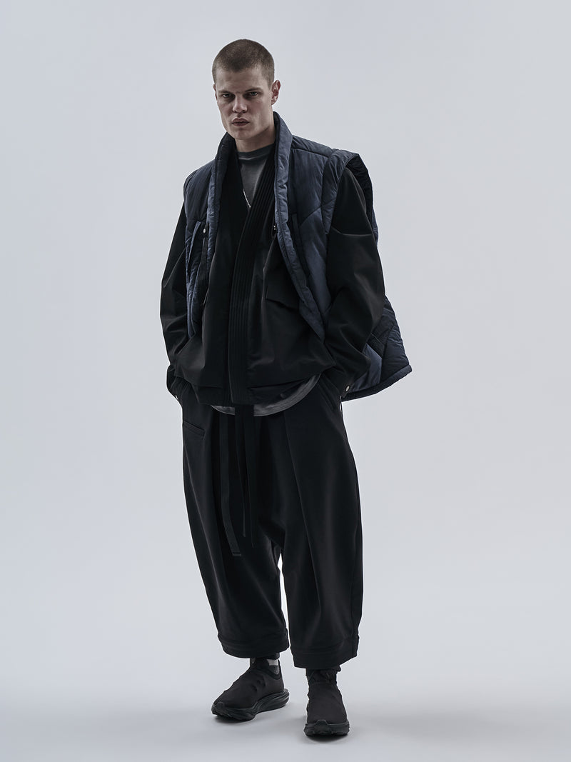 garun padded vest obsidian blue