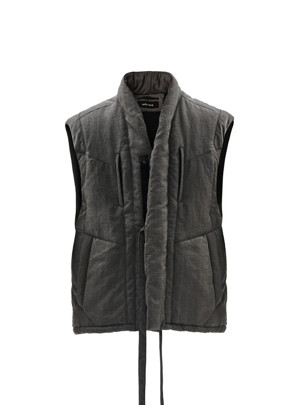 garun padded vest umber