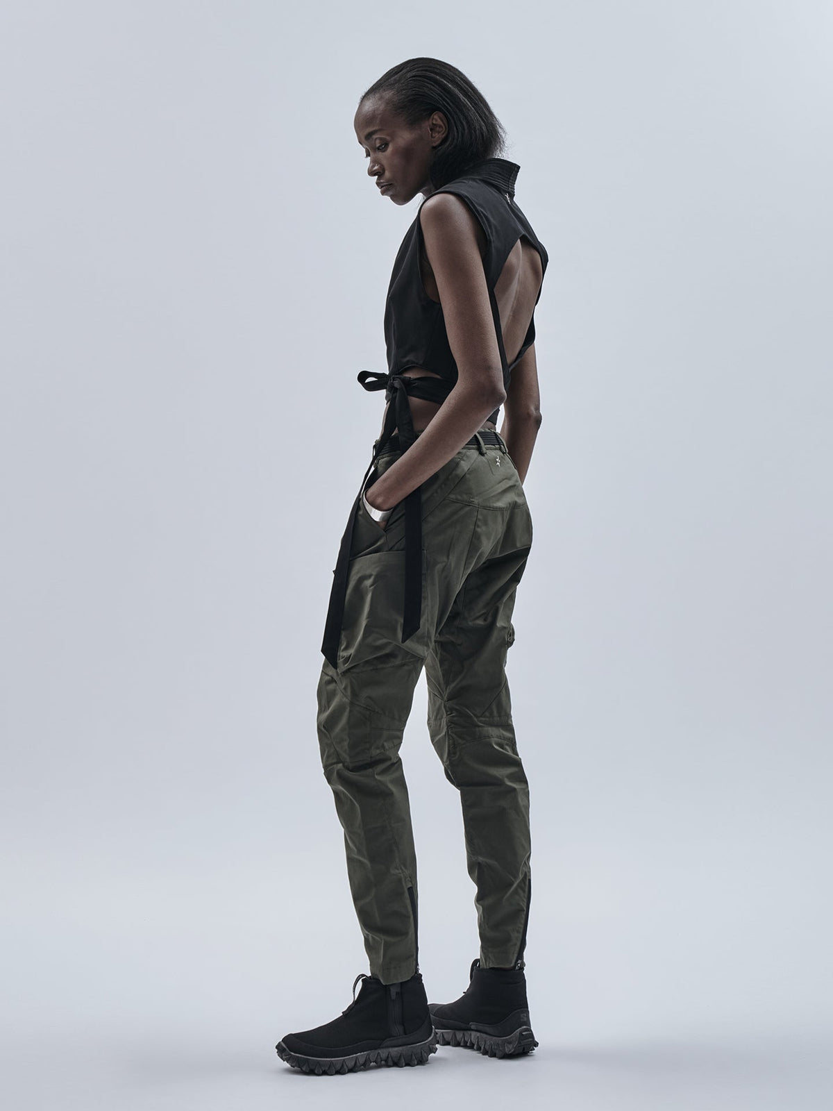 ameztu articulated cargo pants etaproof olive