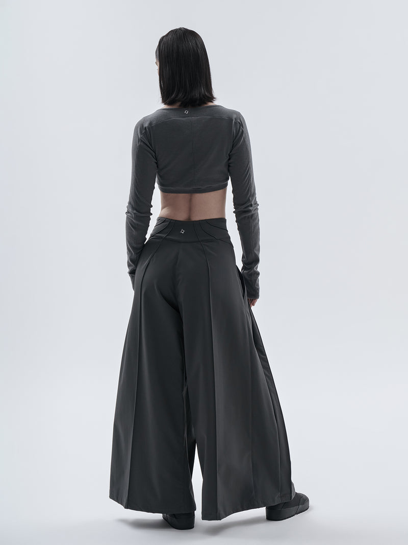 zirin cropped longsleeve cotton cashmere grey