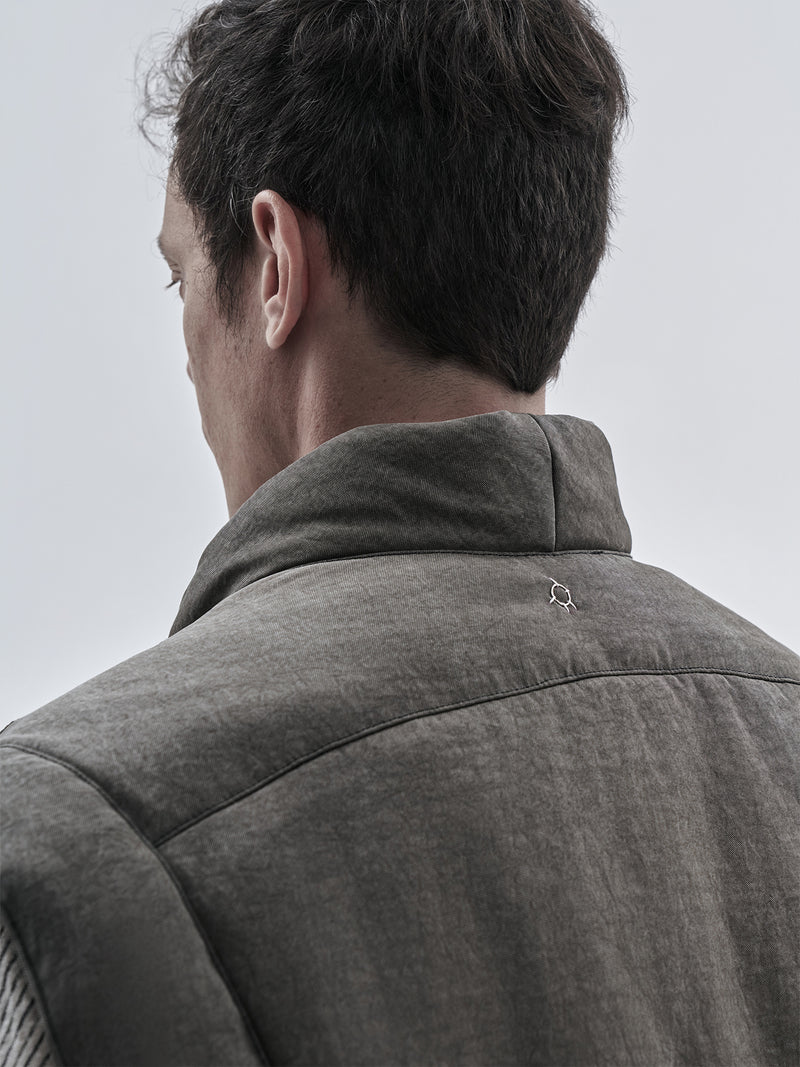 garun padded vest umber