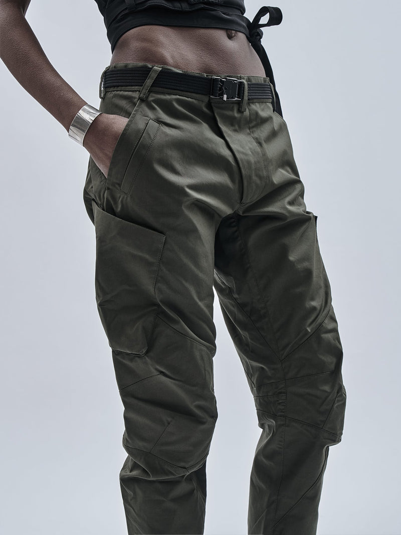 ameztu articulated cargo pants etaproof olive