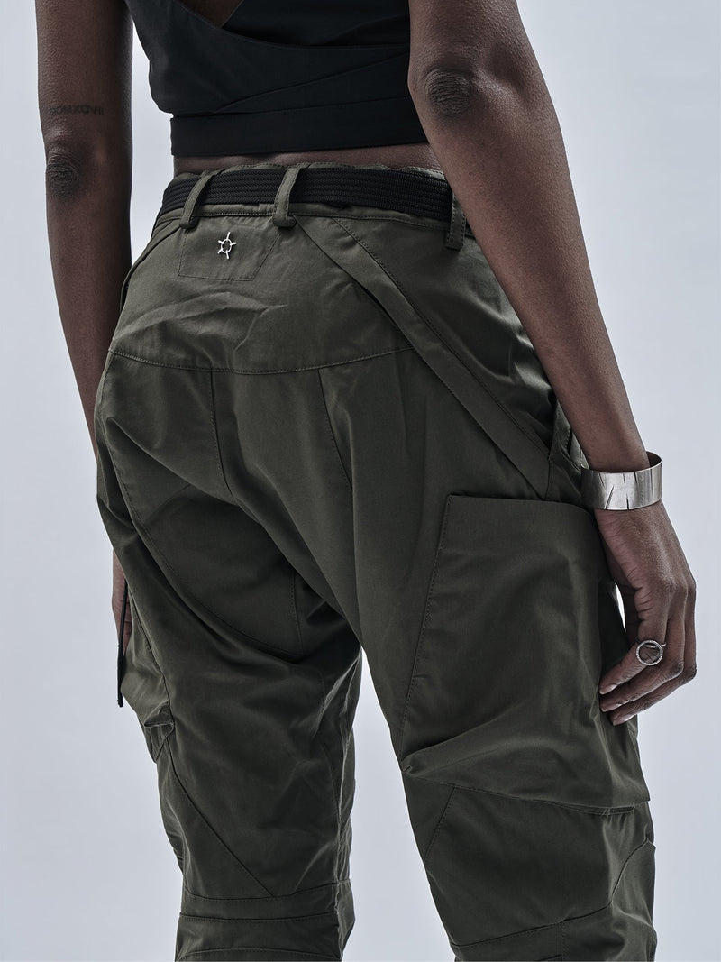 ameztu articulated cargo pants etaproof olive