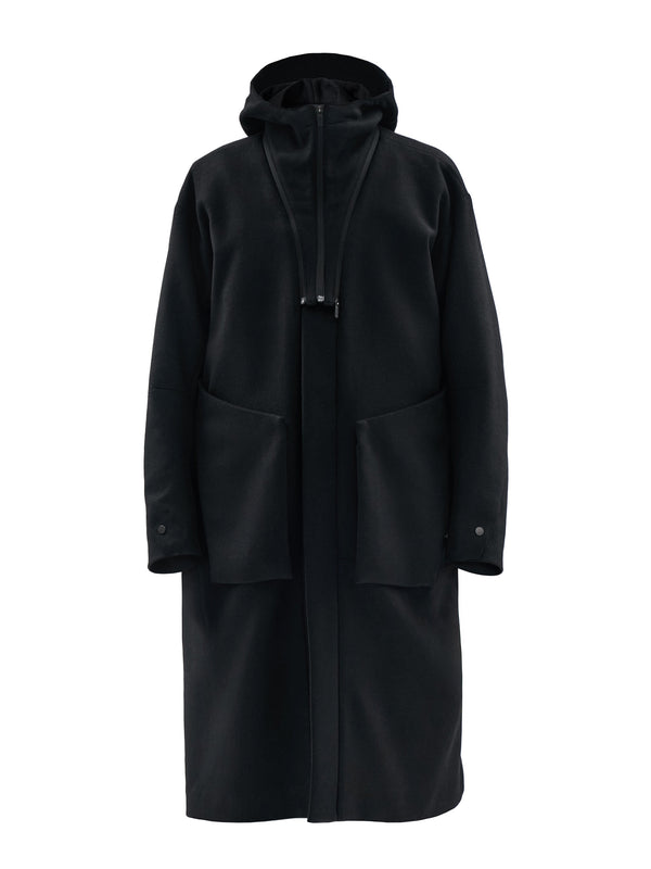 oihan coat technical wool onyx