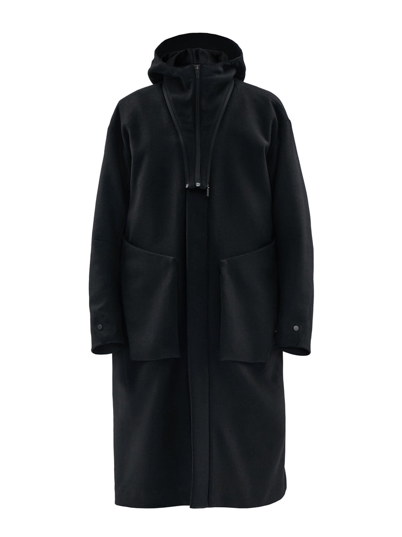 oihan coat technical wool onyx