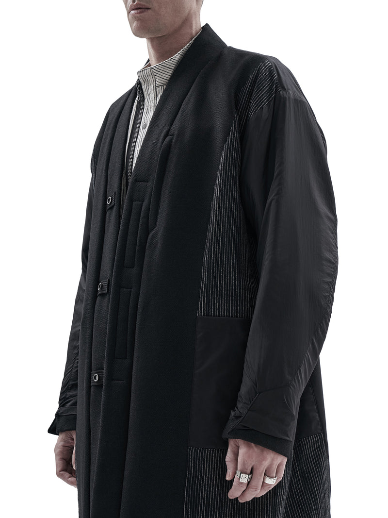 oihan coat technical wool onyx