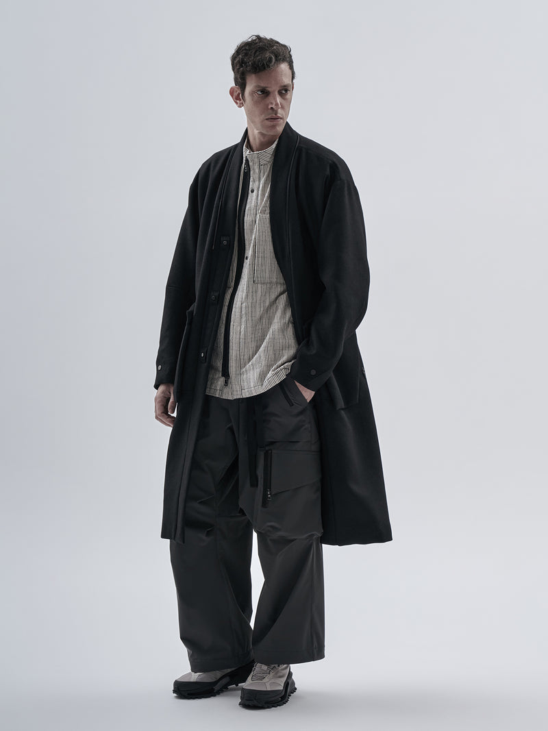 oihan coat technical wool onyx
