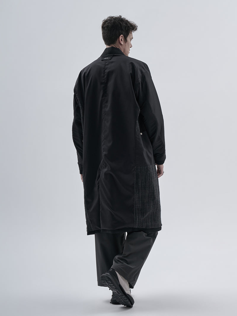 oihan coat technical wool onyx