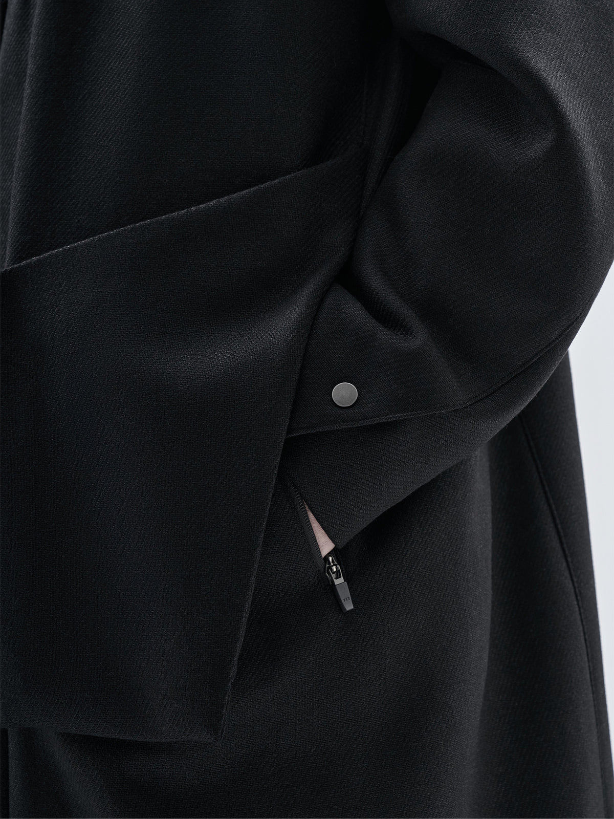 oihan coat technical wool onyx