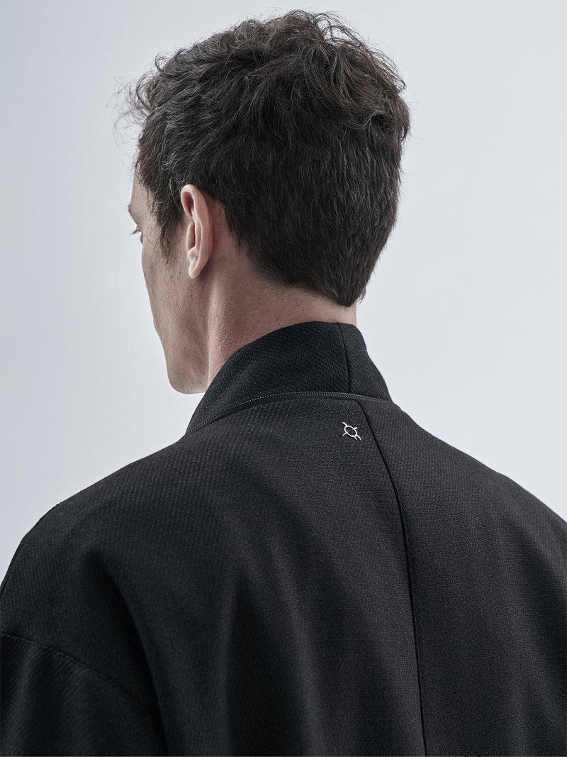 oihan coat technical wool onyx