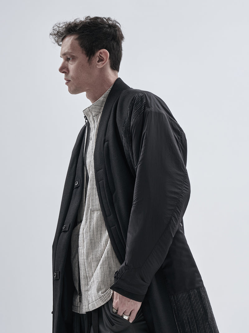 oihan coat technical wool onyx