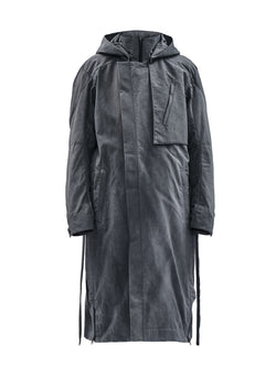 oihu coat cold dyed grey