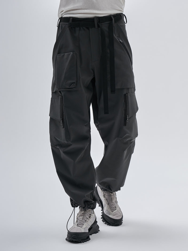 aroka cargo pants schoeller dryskin iron grey