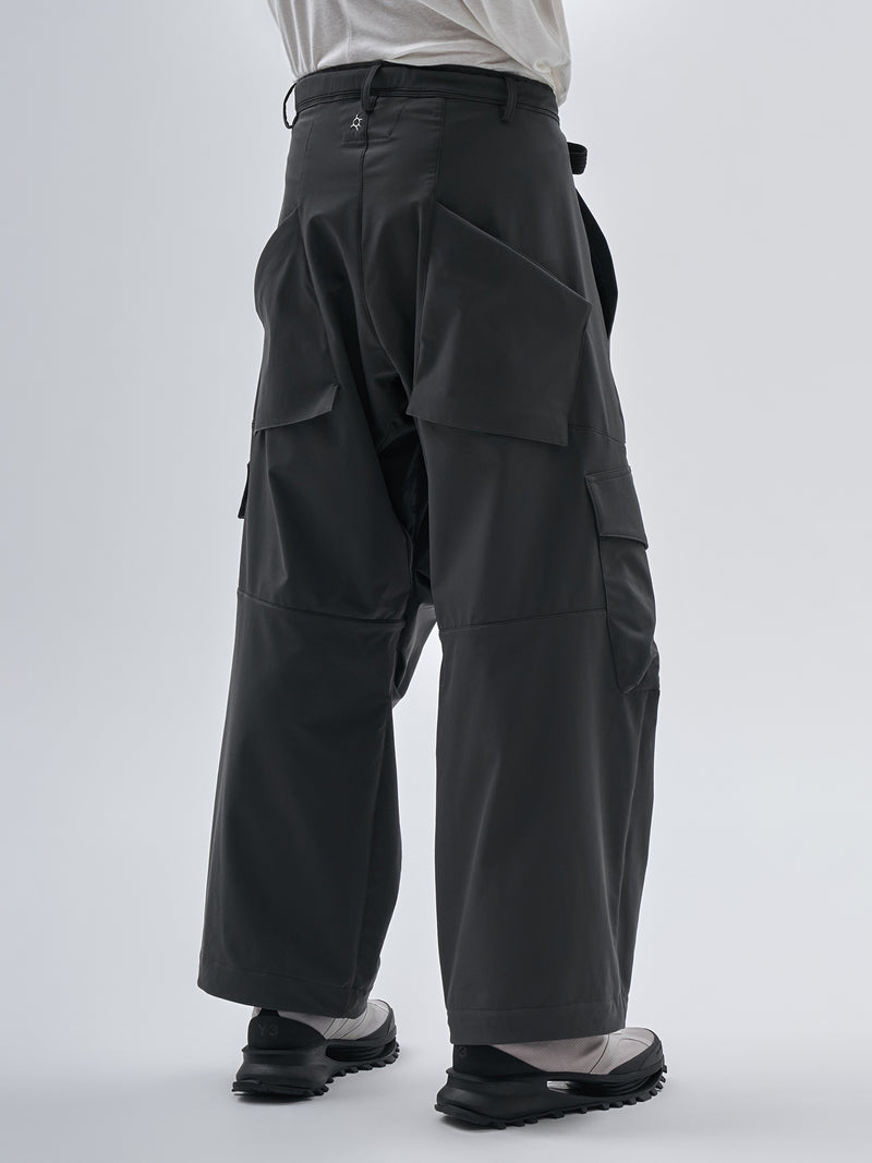 aroka cargo pants schoeller dryskin iron grey