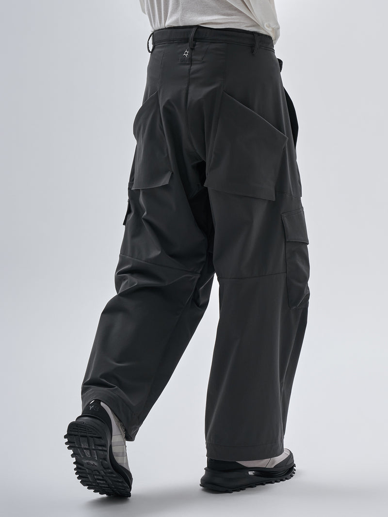 aroka cargo pants schoeller dryskin iron grey