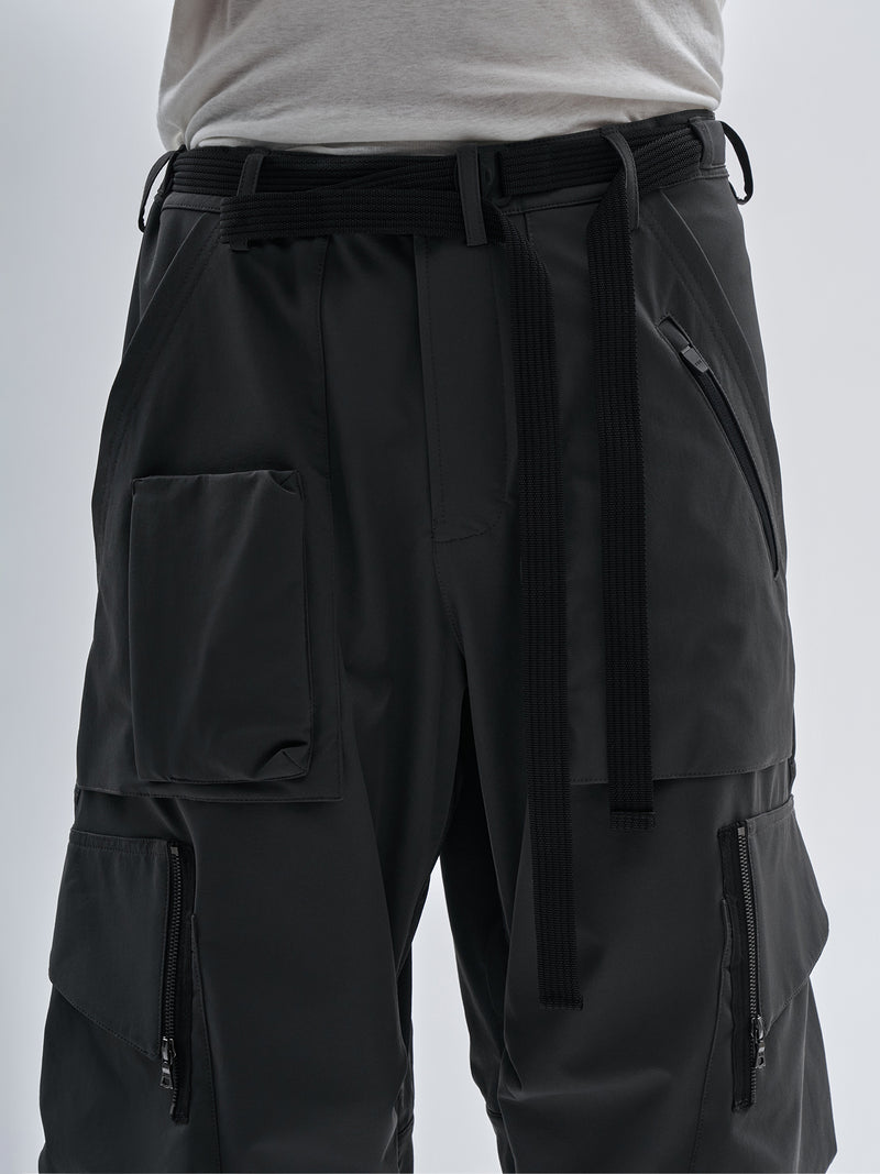 aroka cargo pants schoeller dryskin iron grey