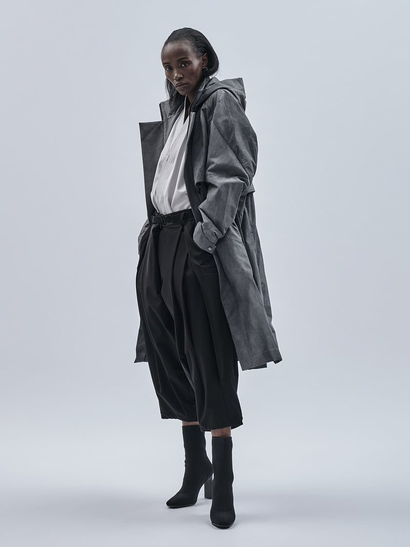 oihu coat cold dyed grey