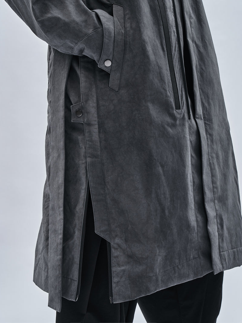 oihu coat cold dyed grey