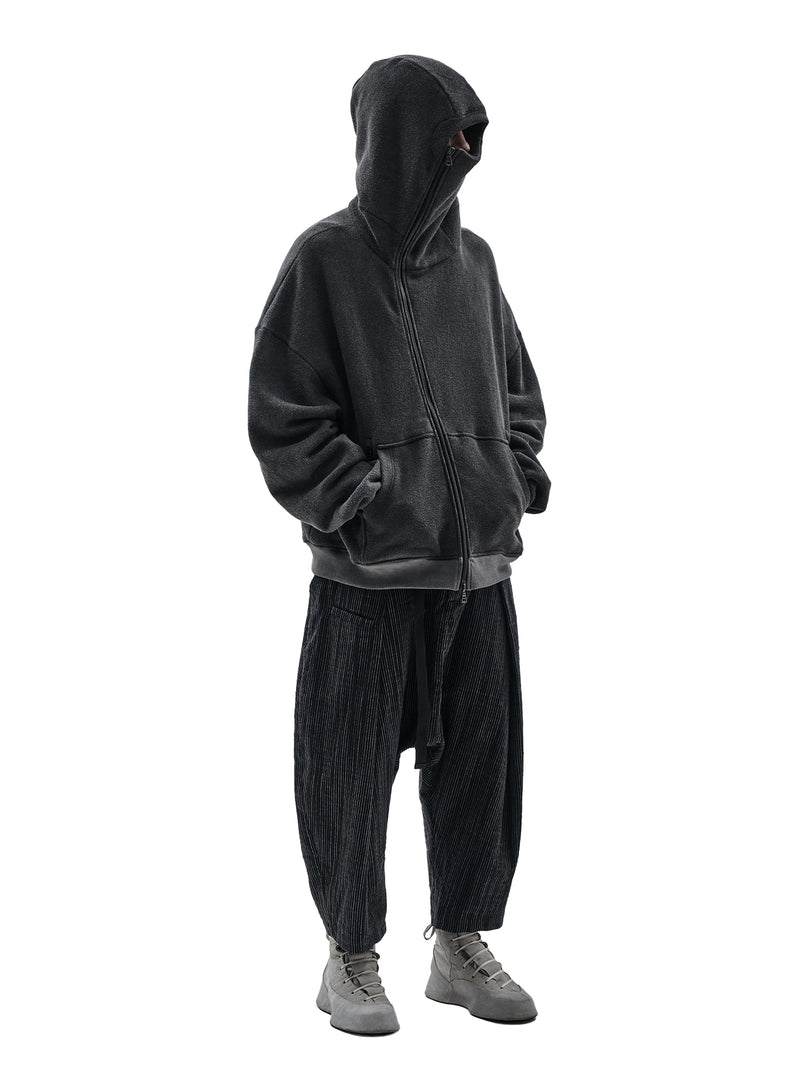 bihar hoodie cold dyed grey