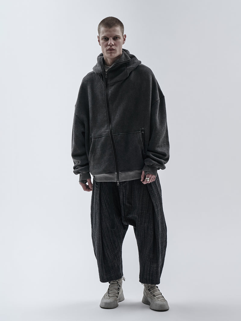 bihar hoodie cold dyed grey