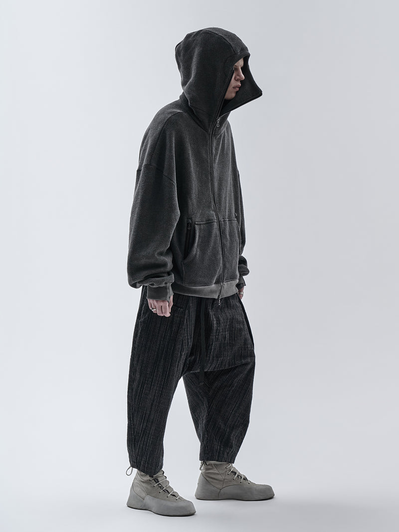 bihar hoodie cold dyed grey