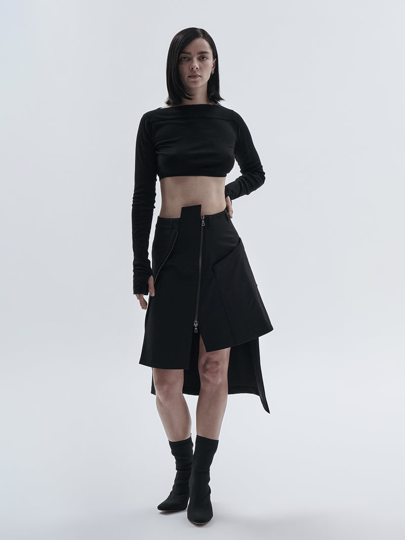 eztain skirt schoeller dryskin black