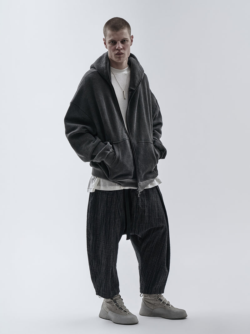 bihar hoodie cold dyed grey