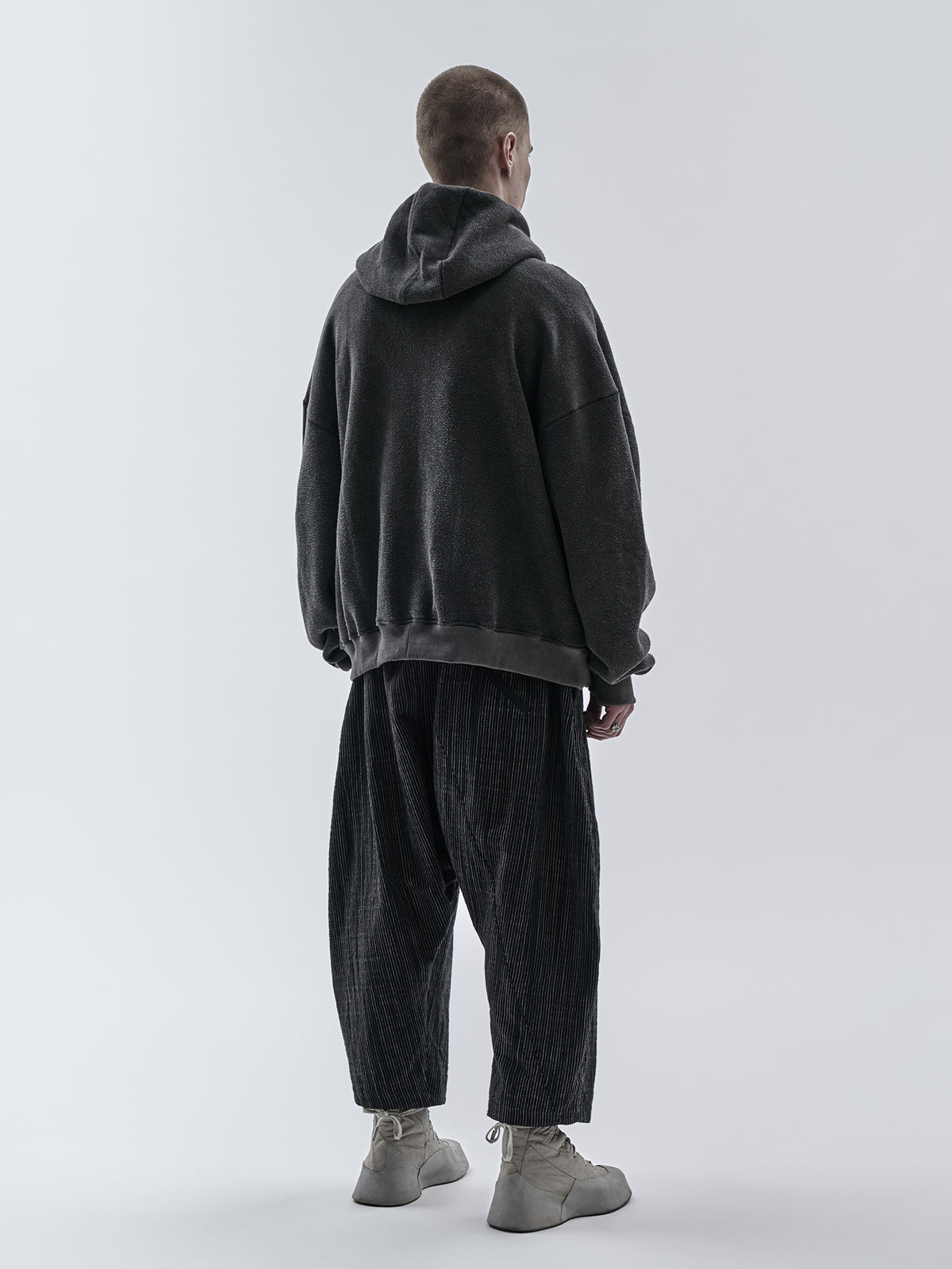 bihar hoodie cold dyed grey