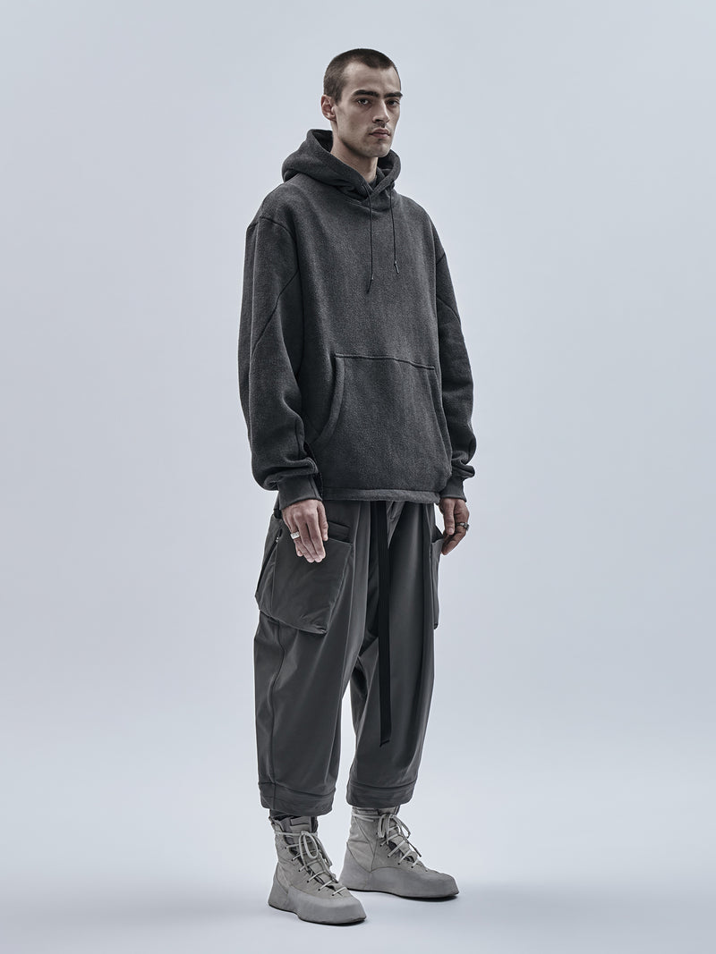 exalde hoodie cold dyed grey