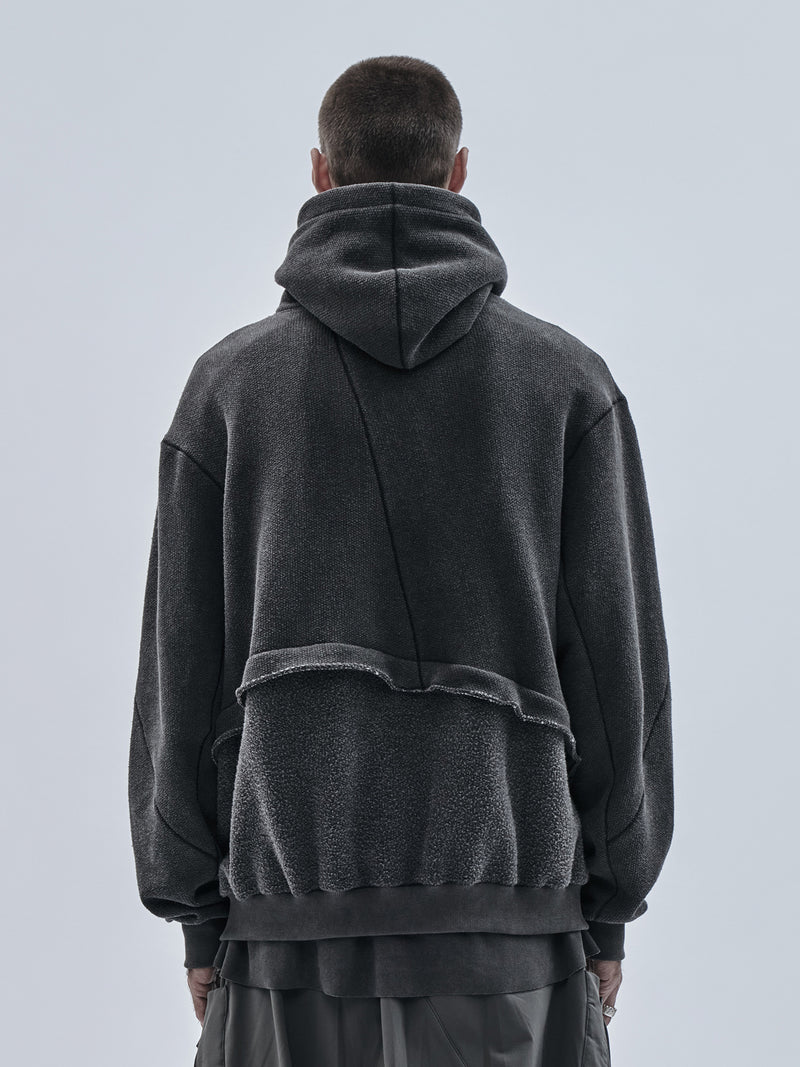 exalde hoodie cold dyed grey