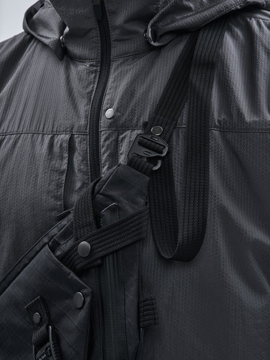 Adjustable shoulder strap and webbing attachment