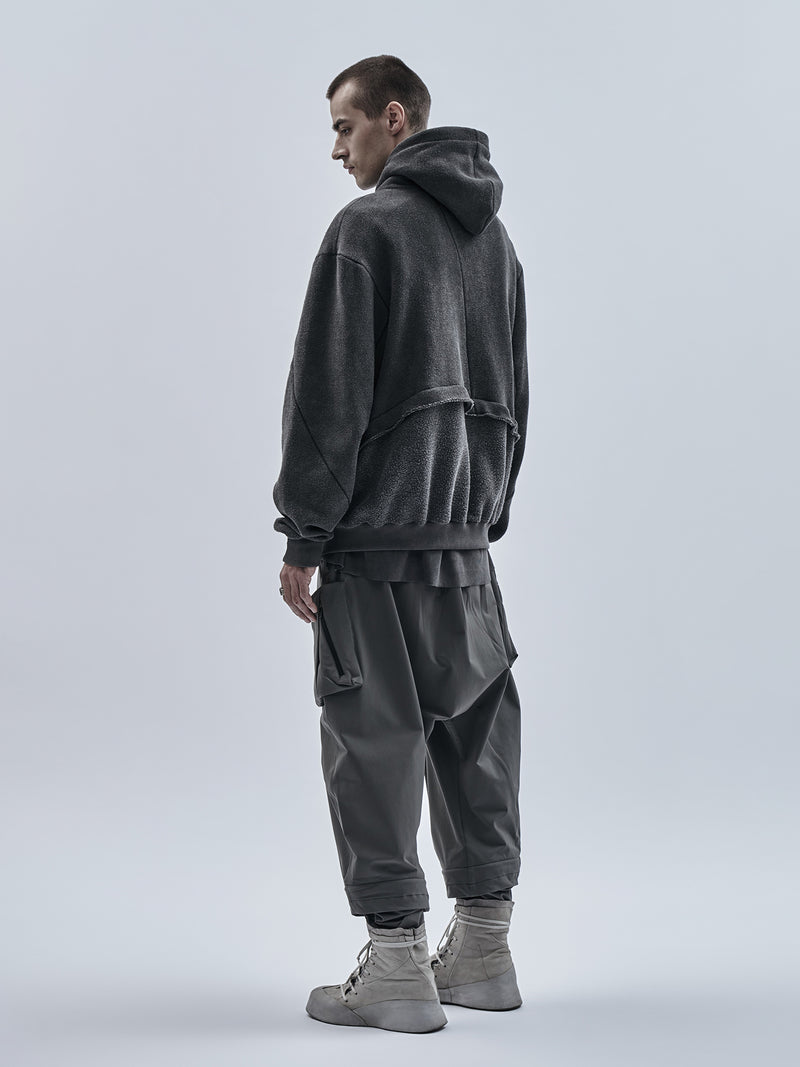 exalde hoodie cold dyed grey