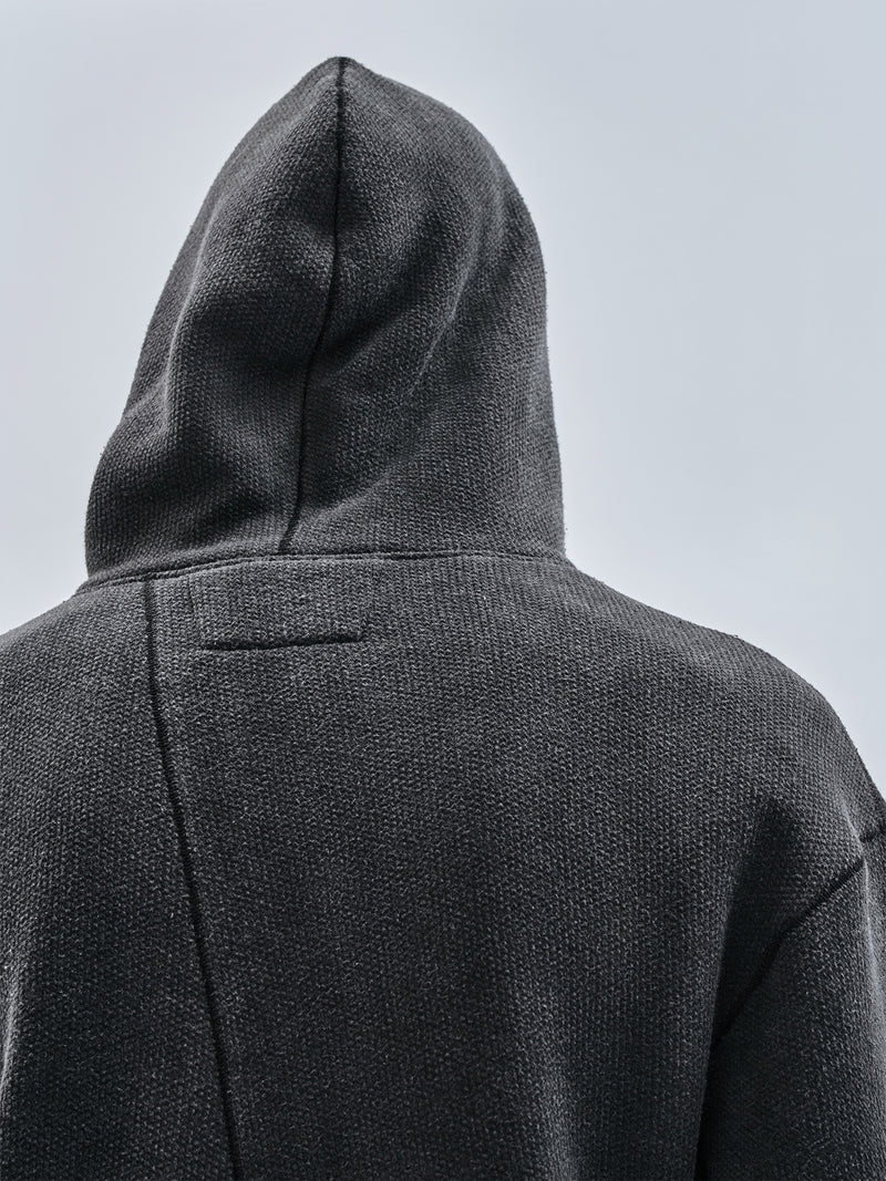 exalde hoodie cold dyed grey