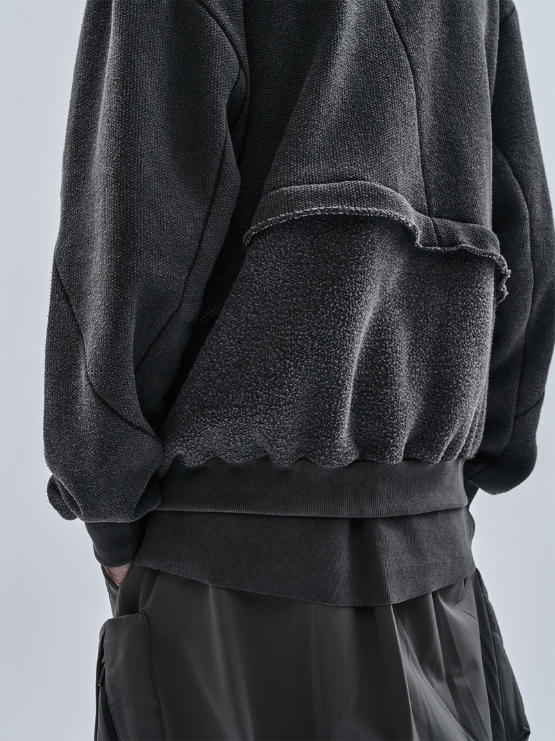 exalde hoodie cold dyed grey