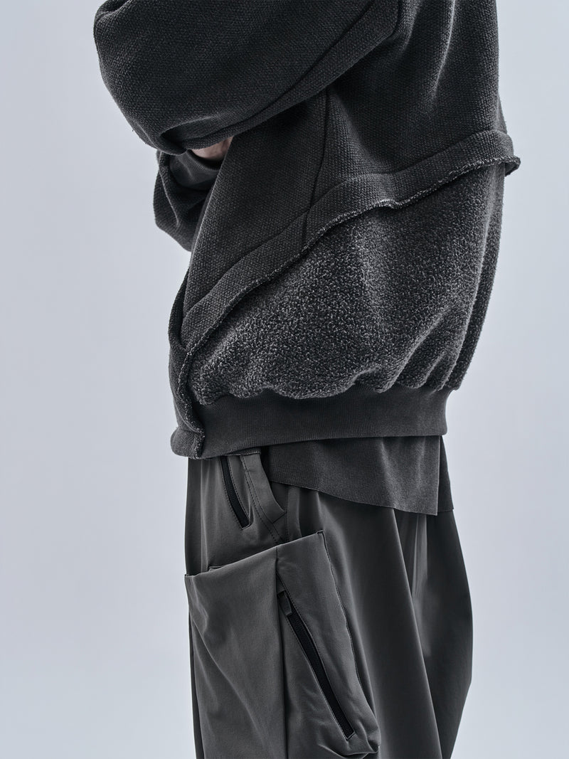 exalde hoodie cold dyed grey