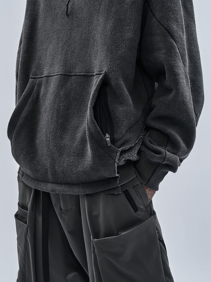 exalde hoodie cold dyed grey