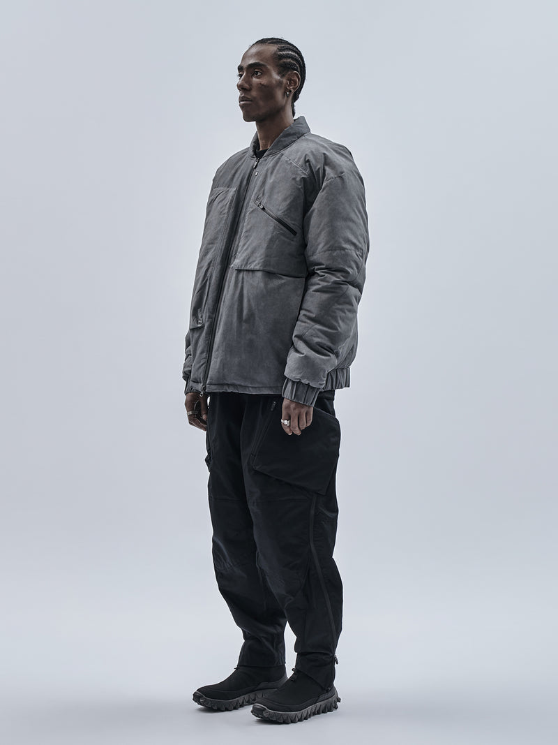 esekita bomber jacket cold dyed grey