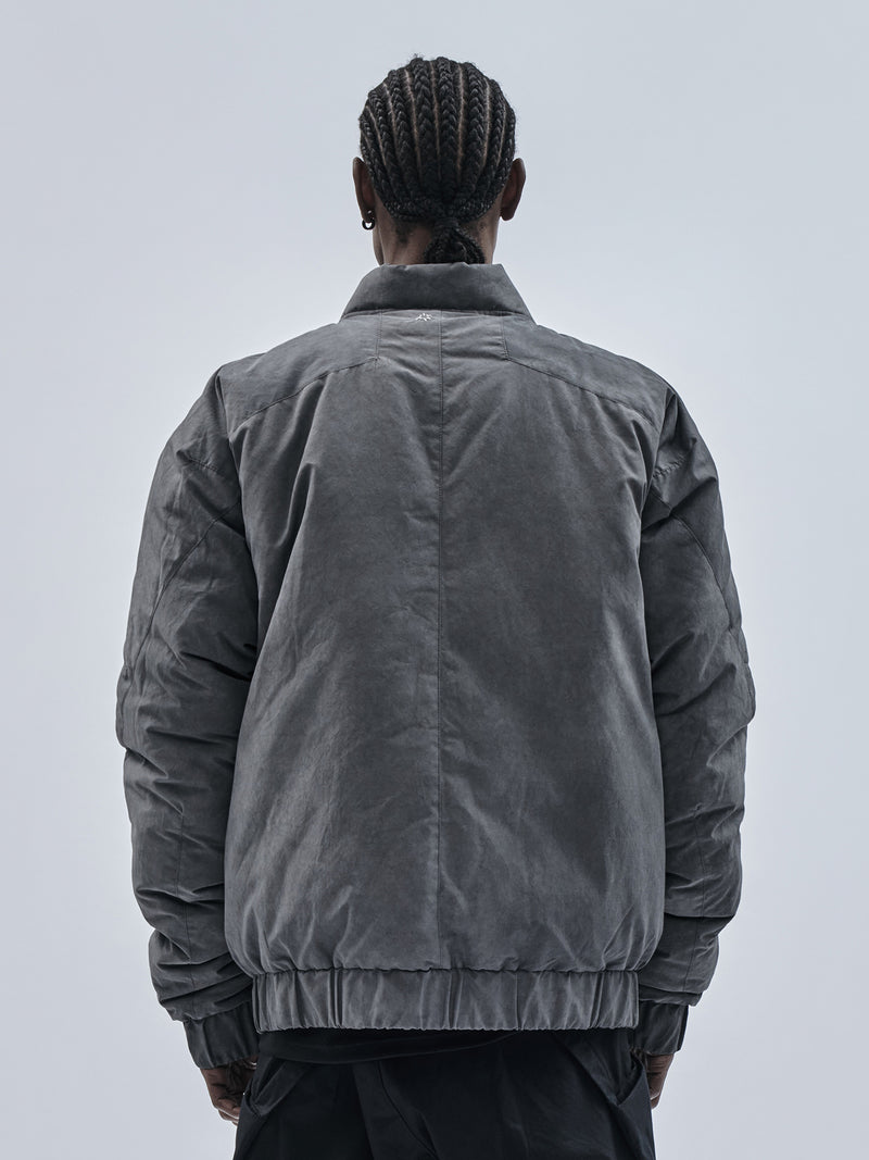 esekita bomber jacket cold dyed grey