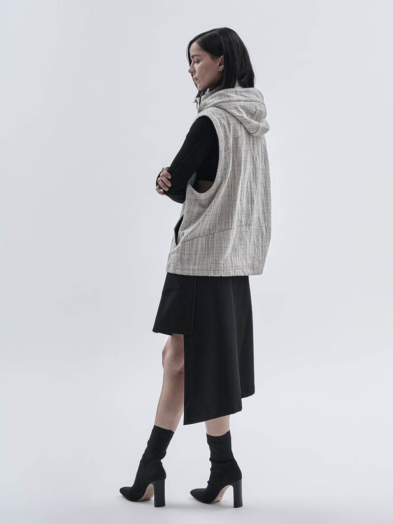 otzan vest chalk stripe moon