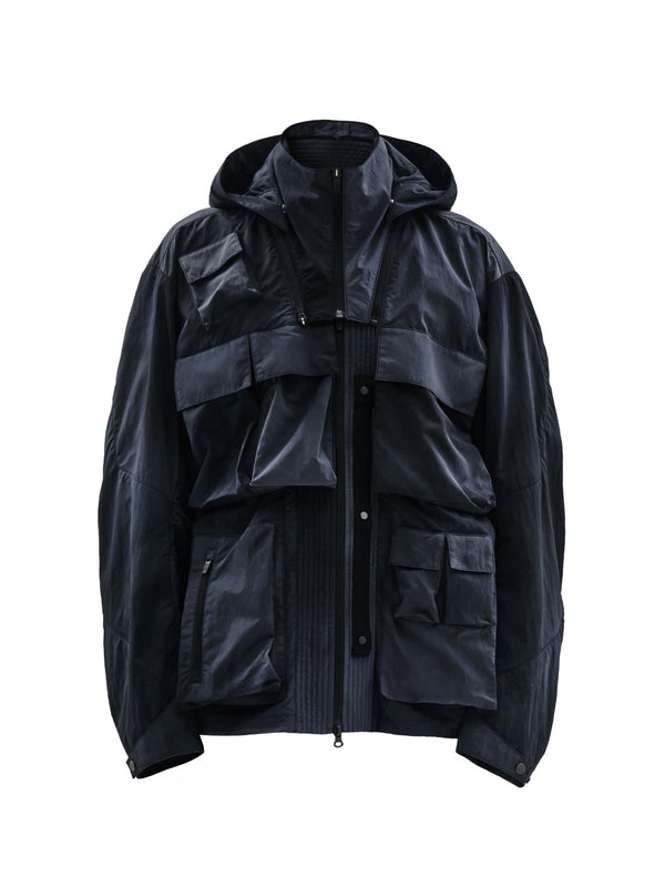 luken jacket cold dyed obsidian blue