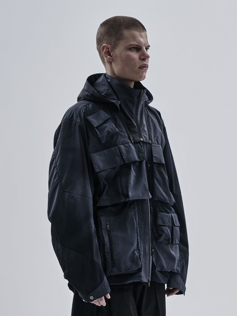 luken jacket cold dyed obsidian blue