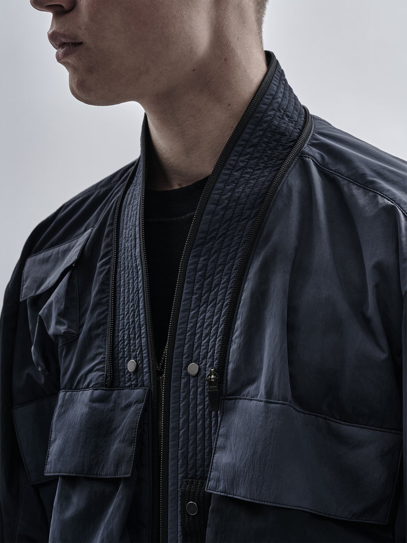 luken jacket cold dyed obsidian blue