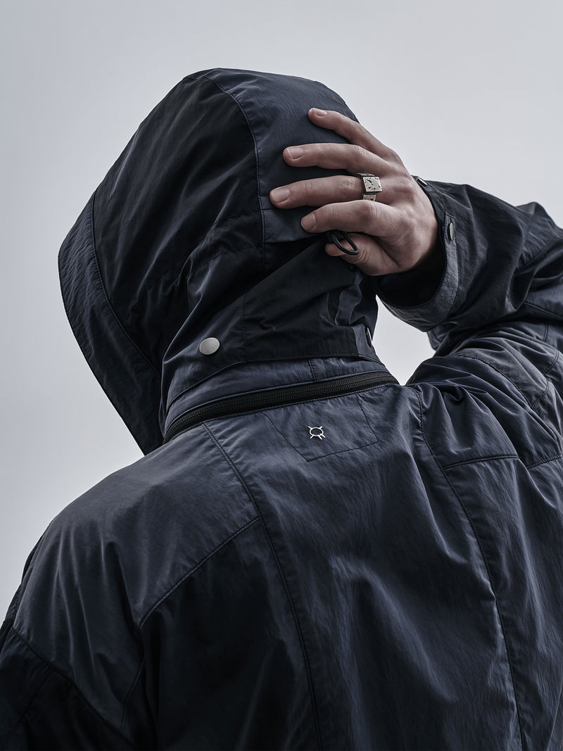 luken jacket cold dyed obsidian blue