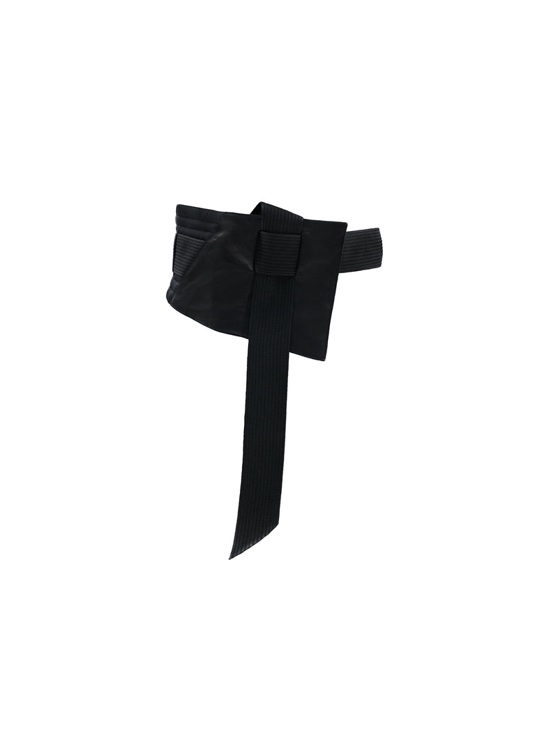 ardatz waist belt schoeller metal / cold dyed obsidian blue