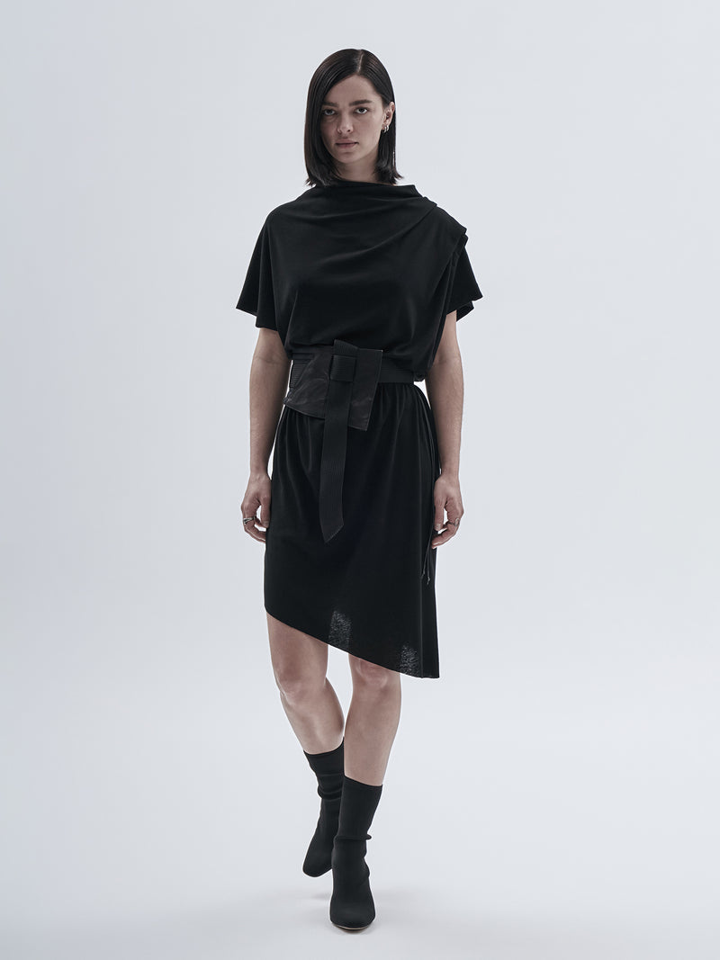 ardatz waist belt schoeller metal / cold dyed obsidian blue