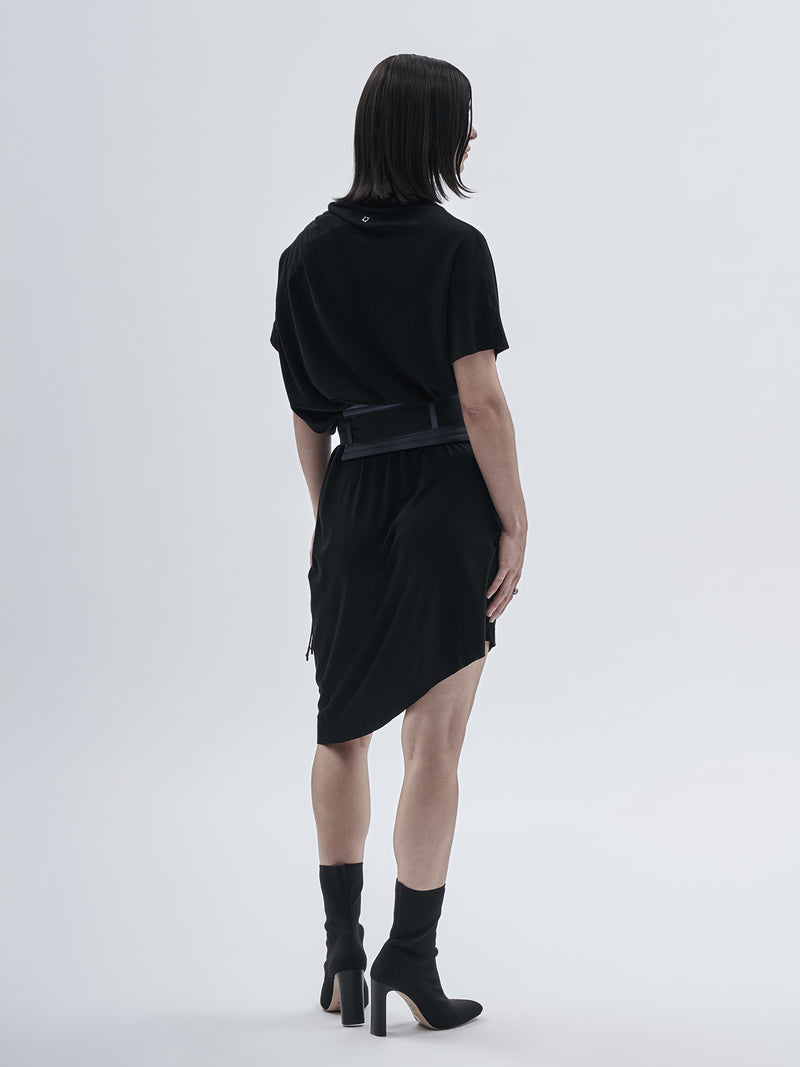 ardatz waist belt schoeller metal / cold dyed obsidian blue